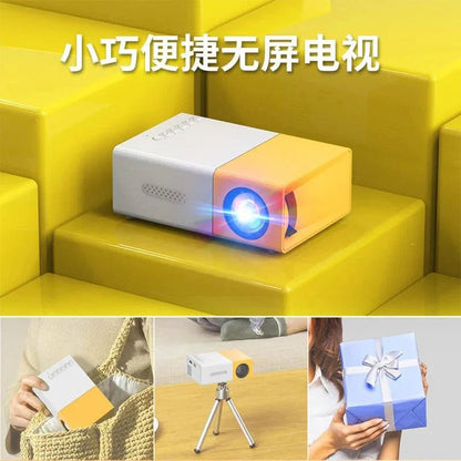 Mini Projector – 1080P Full HD Support, Portable LED Projector, 4K Video Playback, Multiple Connectivity Options - techshot