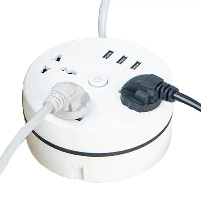 EU Plug AC Outlet Smart Home Power Strip – Multipurpose Electrical Extension Cord with USB Ports & Fast Charging - techshot