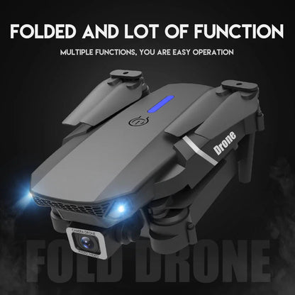 E88 Pro Foldable Quadcopter Drone - WIFI FPV, HD 4K Camera, Altitude Hold - techshot