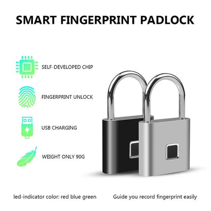 Smart Fingerprint Padlock - techshot