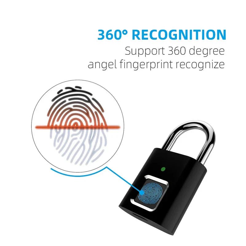 Smart Fingerprint Padlock - techshot