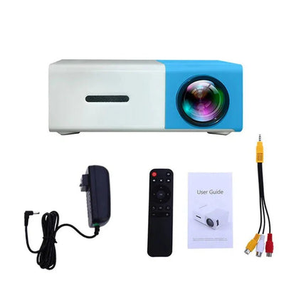 Mini Projector – 1080P Full HD Support, Portable LED Projector, 4K Video Playback, Multiple Connectivity Options - techshot