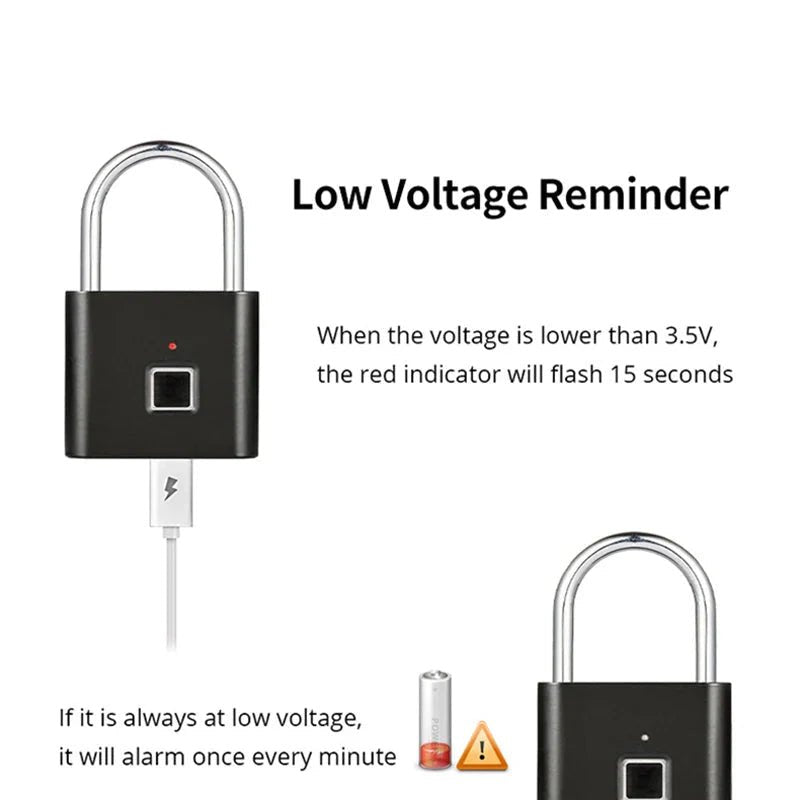 Smart Fingerprint Padlock - techshot